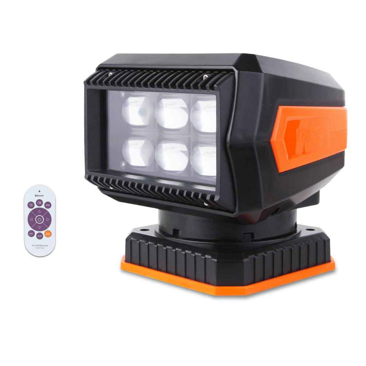 Phare de recherche LED motorisé 360° pilotable smartphone